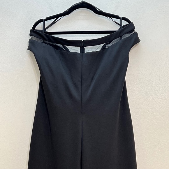 La Femme 29049 Off the Shoulder Sheer Neckline Gown - Picture 7 of 11